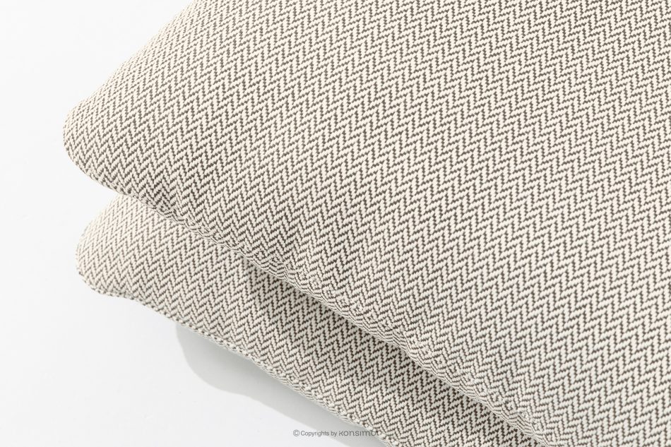 RAMBE Záhradná pohovka Loft 2 na kovových nohách, biela/béžová/biela biela/béžová/biela - obrázok 7