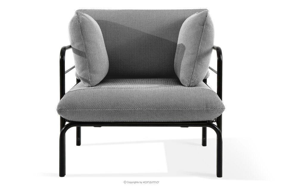 RAMBE Záhradný nábytok 2x kreslo, dvojmiestna pohovka, stôl v antracitovej/čiernej/bielej farbe antracitová/čierna/biela - obrázok 5