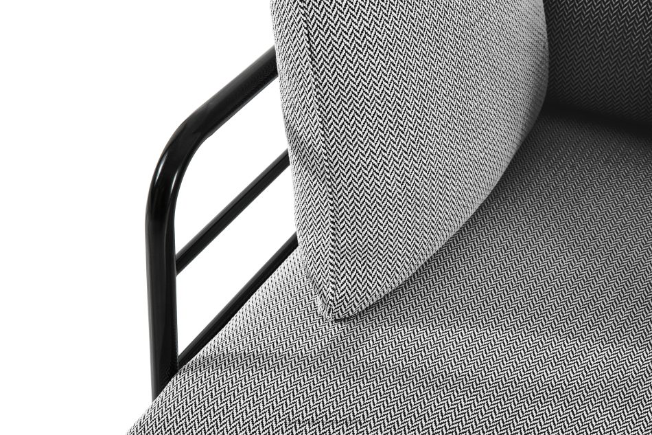 RAMBE Záhradný nábytok 2x kreslo, dvojmiestna pohovka, stôl v antracitovej/čiernej/bielej farbe antracitová/čierna/biela - obrázok 10