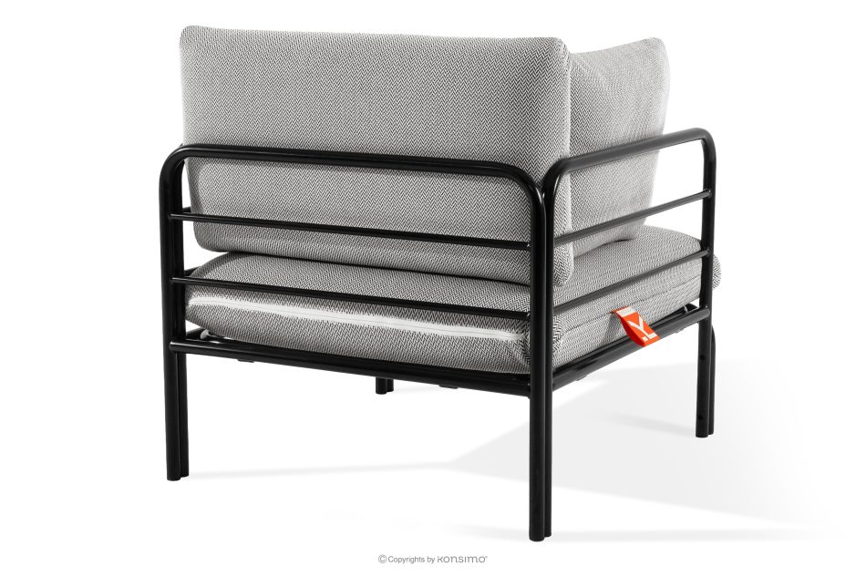 RAMBE Záhradný nábytok: 2 kreslá, dvojmiestna pohovka, antracitový/tmavo sivý/biely konferenčný stolík antracitová/tmavo sivá/biela - obrázok 7