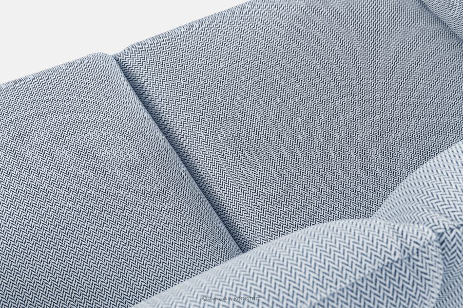 RAMBE Záhradný nábytok: 2 kreslá, dvojmiestna pohovka, biely/morský modrý/biely konferenčný stolík biela/morská modrá/biela - obrázok 9