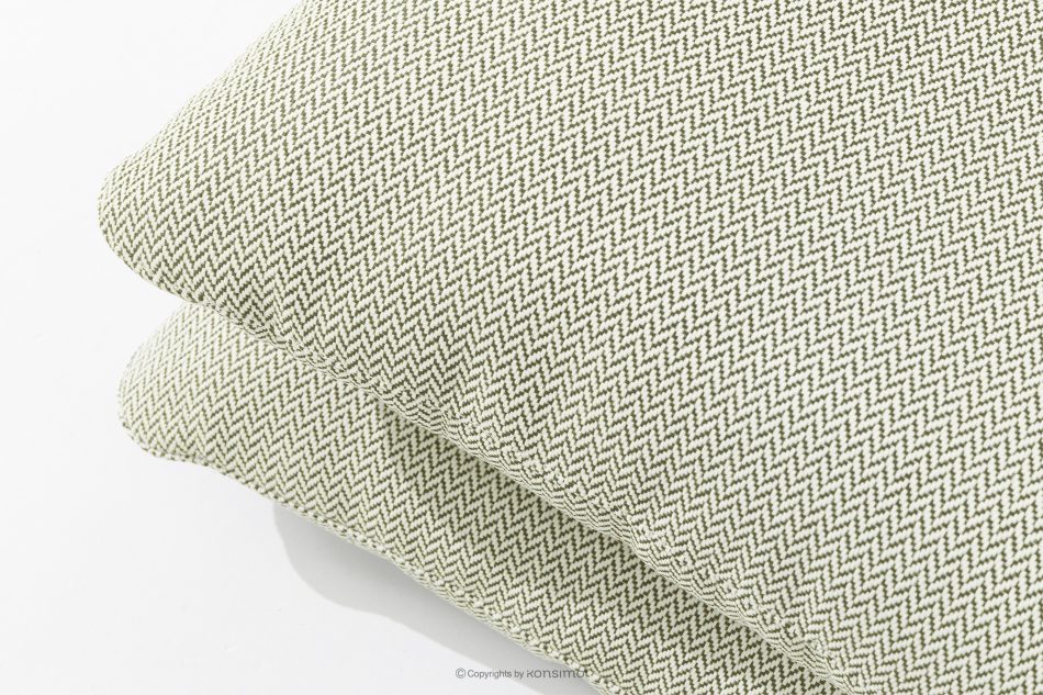 RAMBE Záhradný nábytok: 2 kreslá, dvojmiestna pohovka, biely/svetlo zelený/biely stôl biela/svetlo zelená/biela - obrázok 11