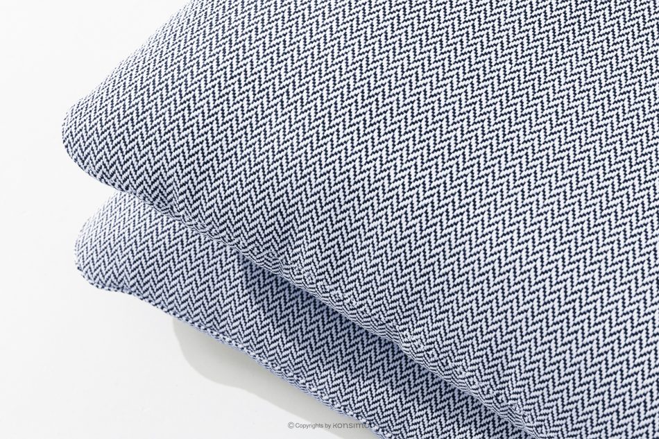 RAMBE Záhradný nábytok 2x kreslo, dvojmiestna pohovka, stôl v antracitovej/námorníckej modrej/bielej farbe antracitová/námornícka modrá/biela - obrázok 11