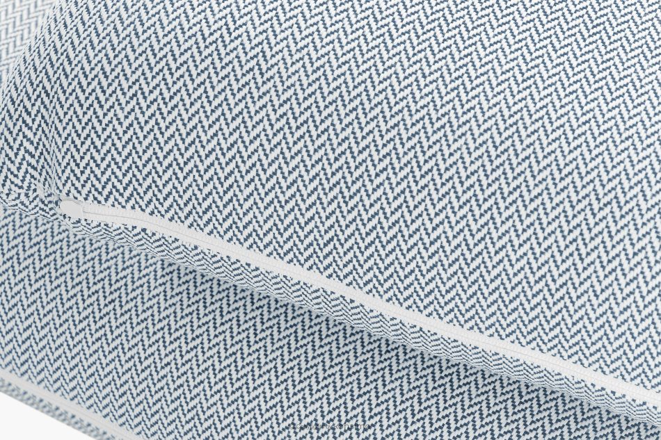 RAMBE Záhradný nábytok: 2 kreslá, dvojmiestna pohovka, biely/svetlo modrý/biely stôl biela/nebesky modrá/biela - obrázok 12