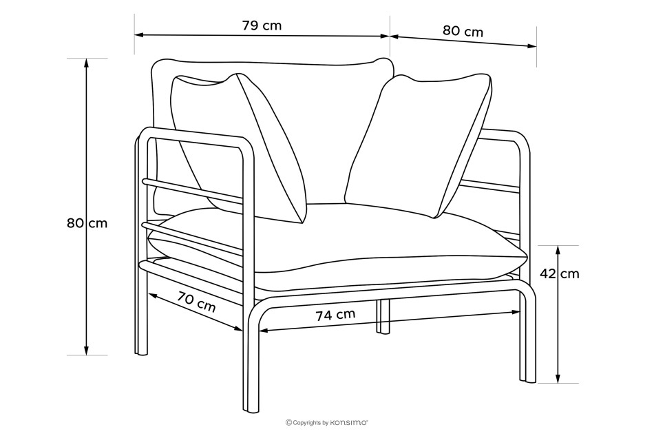RAMBE Záhradný nábytok: 2 kreslá, dvojmiestna pohovka, biely/béžový/biely stôl biela/béžová/biela - obrázok 20