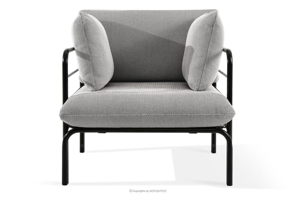 RAMBE Záhradný nábytok 2x kreslo, trojmiestna pohovka, stôl antracitový/tmavo sivý/biely antracitová/tmavo sivá/biela - obrázok 5