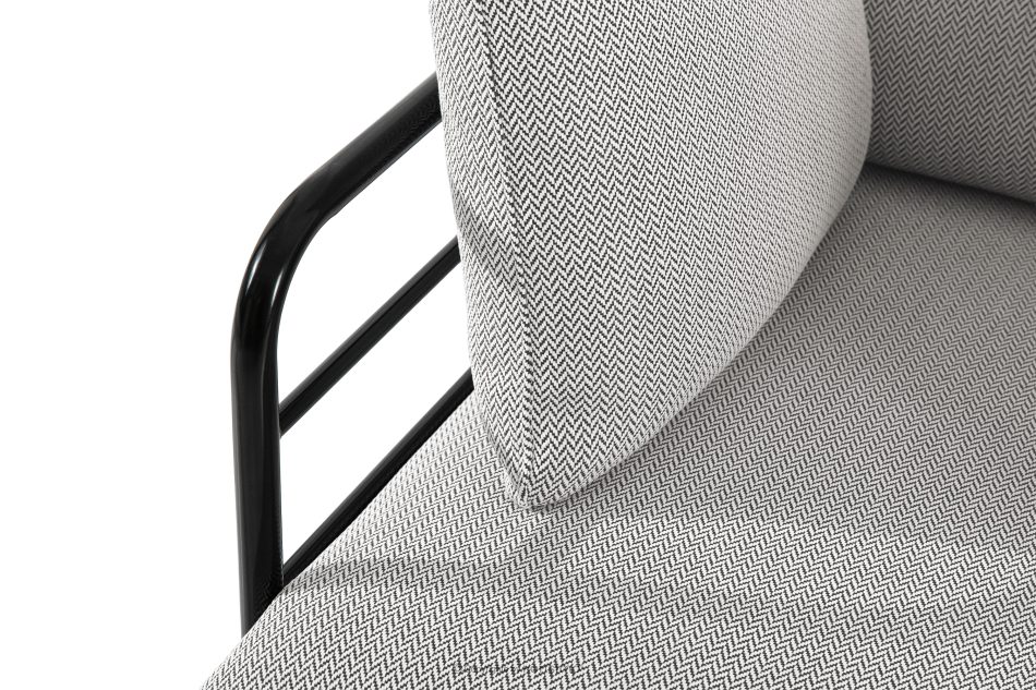 RAMBE Záhradný nábytok 2x kreslo, trojmiestna pohovka, stôl antracitový/tmavo sivý/biely antracitová/tmavo sivá/biela - obrázok 10