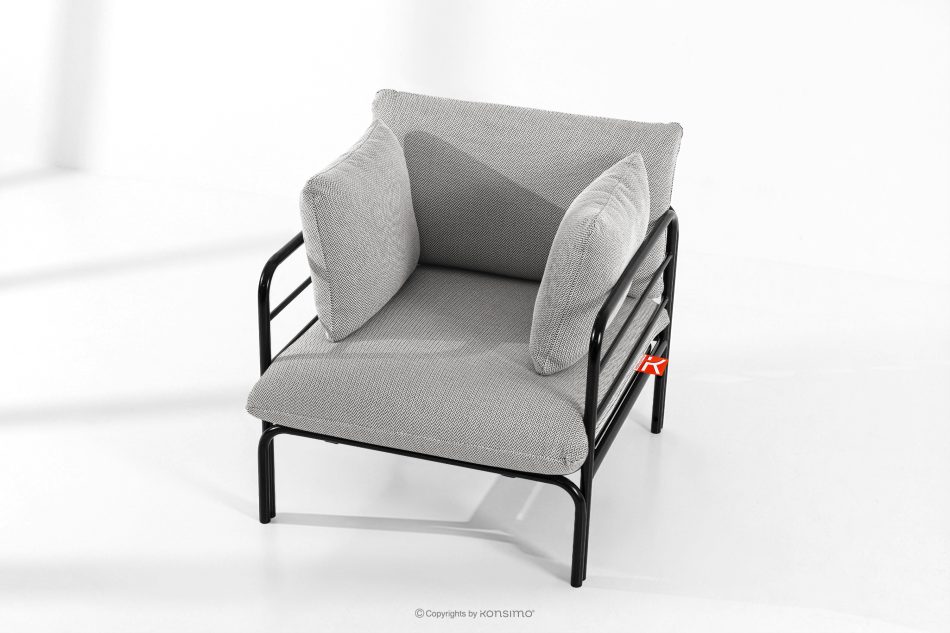 RAMBE Záhradný nábytok 2x kreslo, trojmiestna pohovka, stôl antracitový/tmavo sivý/biely antracitová/tmavo sivá/biela - obrázok 17