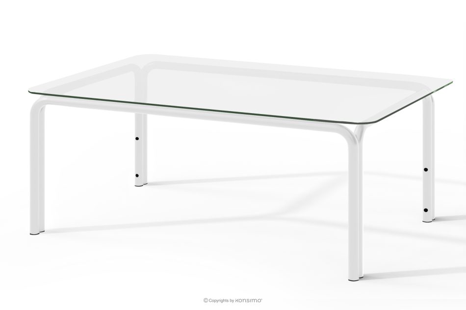 RAMBE Záhradný nábytok: 2 kreslá, trojmiestna pohovka, biely/svetlo modrý/biely stôl biela/svetlo modrá/biela - obrázok 15