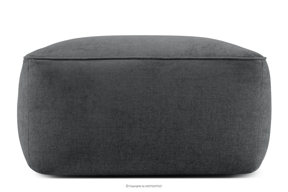 FUBBO Mäkký taburet z tkanej látky antracit antracitová - obrázok 0