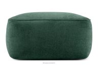 Mäkký taburet z tkanej látky tmavo zelená