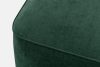 FUBBO Mäkký taburet z tkanej látky tmavo zelená tmavozelená - obrázok 4