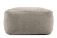 Mäkký taburet z tkanej látky béžová