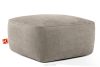FUBBO Mäkký taburet z tkanej látky béžová béžová - obrázok 3