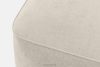 FUBBO Mäkký taburet z tkanej látky ekru ekru - obrázok 4