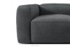 FUBBO Mäkké kreslo z tkanej látky antracit antracitová - obrázok 6