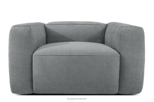 FUBBO, https://konsimo.sk/kolekcie/fubbo/ Mäkké kreslo z tkanej látky sivý sivá - obrázok