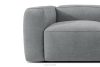 FUBBO Mäkké kreslo z tkanej látky sivý sivá - obrázok 6