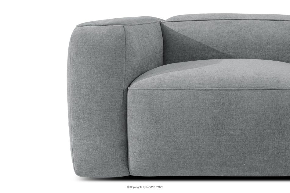 FUBBO Mäkké kreslo z tkanej látky sivý sivá - obrázok 5