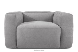 FUBBO, https://konsimo.sk/kolekcie/fubbo/ Mäkké kreslo z tkanej látky svetlo šedá svetlošedá - obrázok