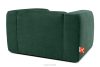 FUBBO Mäkké kreslo z tkanej látky tmavo zelená tmavozelená - obrázok 4