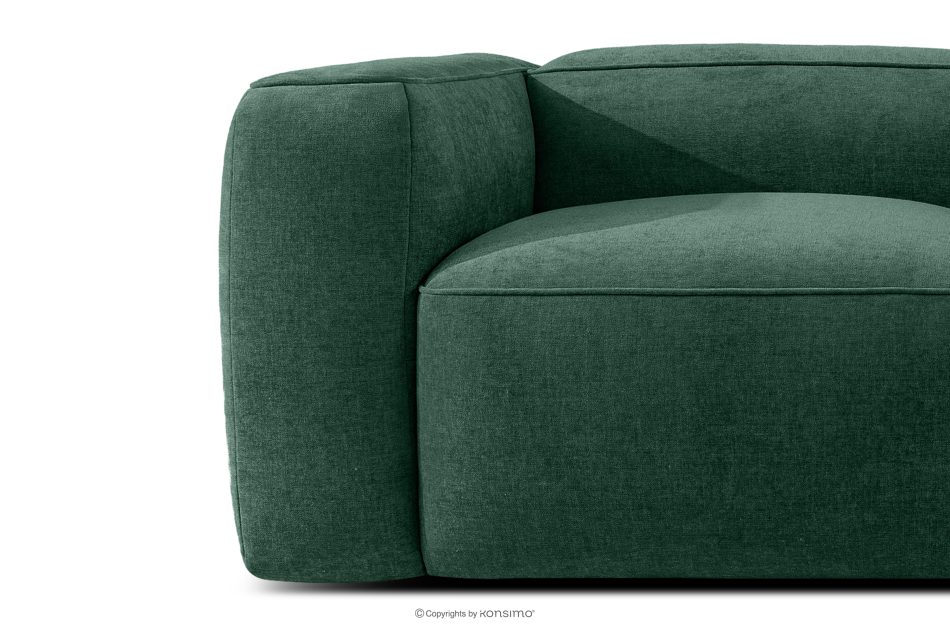 FUBBO Mäkké kreslo z tkanej látky tmavo zelená tmavozelená - obrázok 5