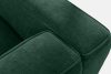 FUBBO Mäkké kreslo z tkanej látky tmavo zelená tmavozelená - obrázok 7
