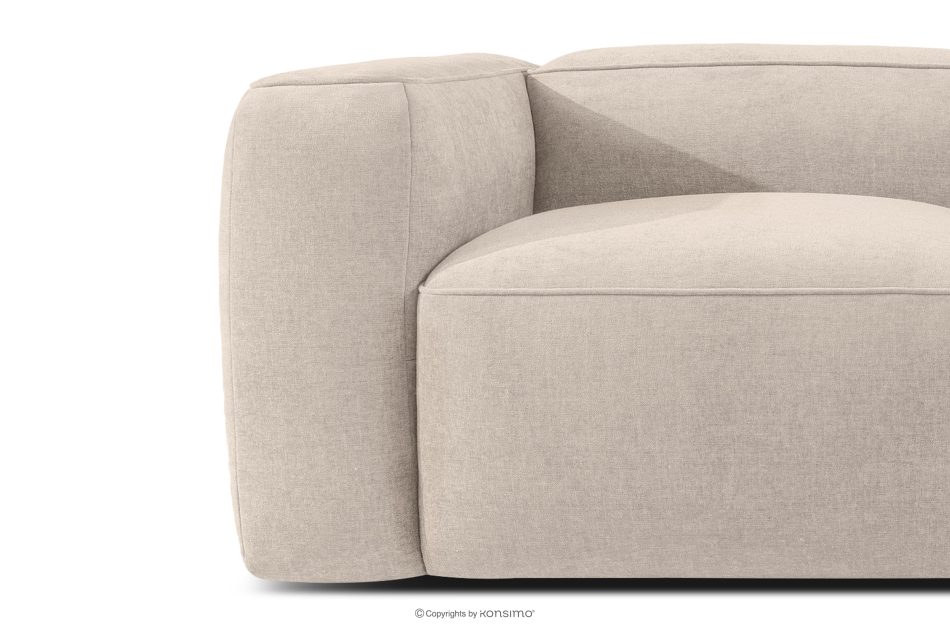 FUBBO Mäkké kreslo z tkanej látky krémový krémová - obrázok 5