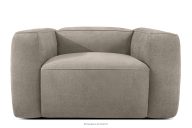 Mäkké kreslo z tkanej látky béžová