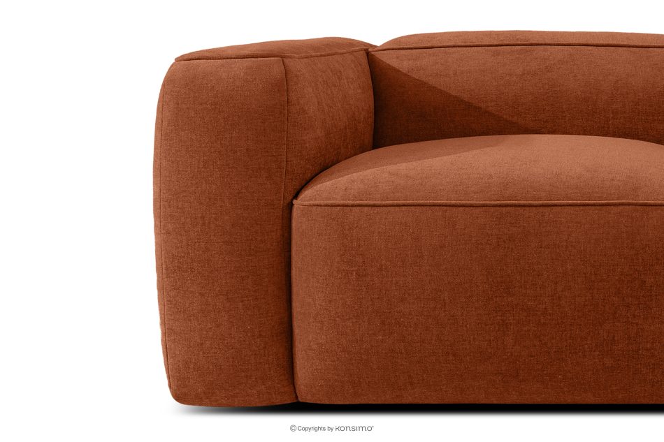 FUBBO Mäkké kreslo z tkanej látky ryšavý červená - obrázok 5