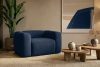 FUBBO Mäkké kreslo z tkanej látky námornícka modrá námornícka modrá - obrázok 9