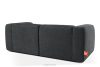 FUBBO Mäkká dvojmiestna pohovka z tkanej látky antracit antracitová - obrázok 4