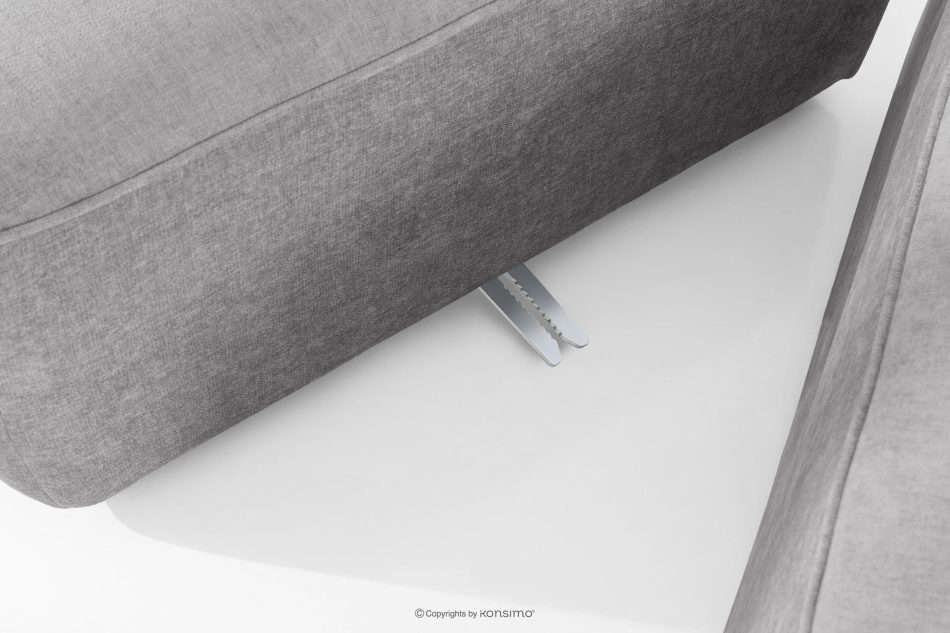FUBBO Mäkká dvojmiestna pohovka z tkanej látky svetlo šedá svetlošedá - obrázok 8
