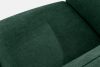 FUBBO Mäkká dvojmiestna pohovka z tkanej látky tmavo zelená tmavozelená - obrázok 5