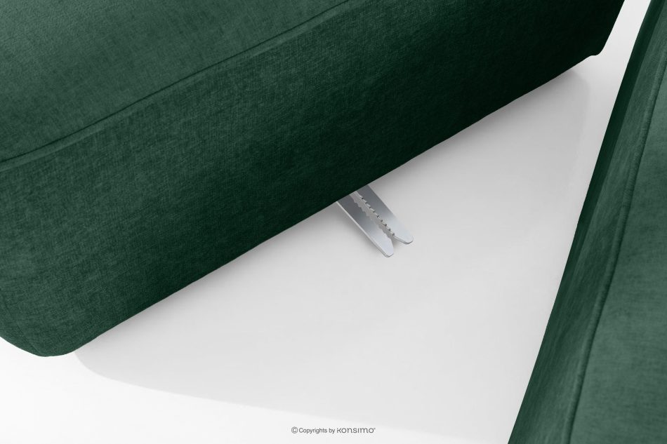 FUBBO Mäkká dvojmiestna pohovka z tkanej látky tmavo zelená tmavozelená - obrázok 8