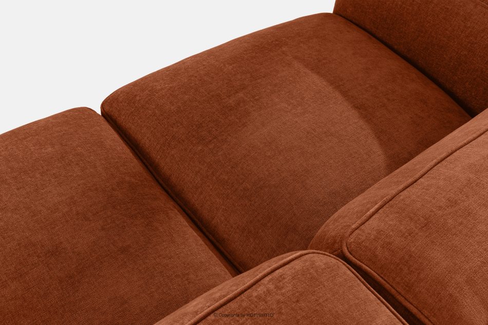 FUBBO Mäkká dvojmiestna pohovka z tkanej látky ryšavý červená - obrázok 5