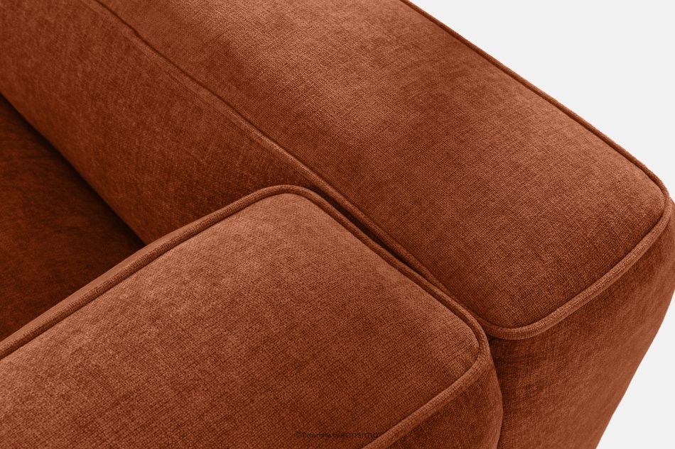 FUBBO Mäkká dvojmiestna pohovka z tkanej látky ryšavý červená - obrázok 6