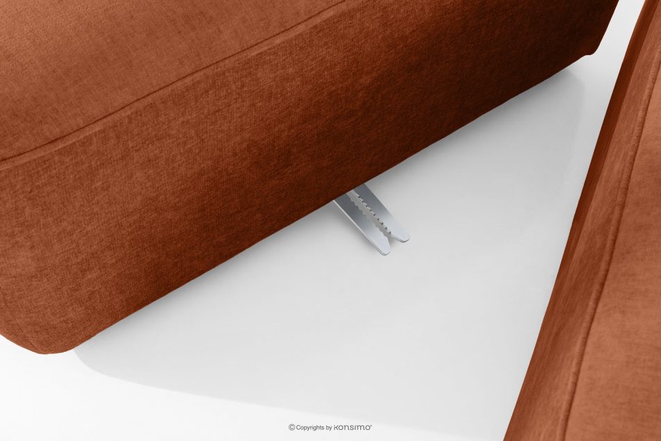 FUBBO Mäkká dvojmiestna pohovka z tkanej látky ryšavý červená - obrázok 8