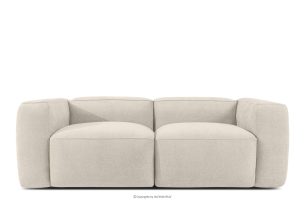 FUBBO, https://konsimo.sk/kolekcie/fubbo/ Mäkká dvojmiestna pohovka z tkanej látky ekru ekru - obrázok