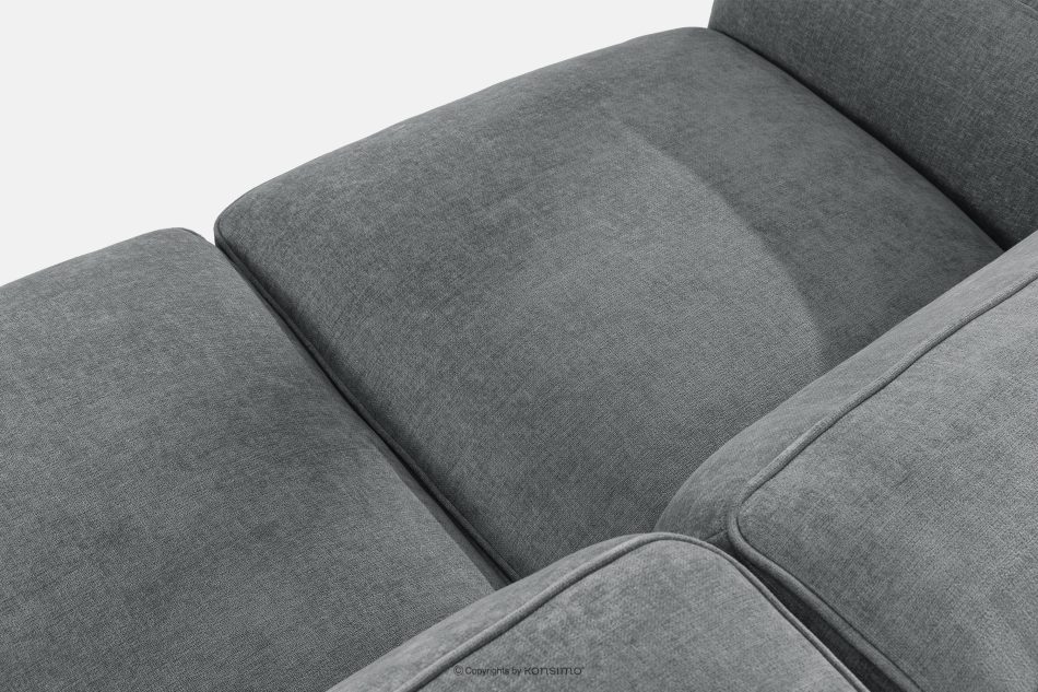 FUBBO Mäkká trojmiestna pohovka z tkanej látky sivý sivá - obrázok 5