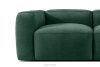 FUBBO Mäkká trojmiestna pohovka z tkanej látky tmavo zelená tmavozelená - obrázok 8