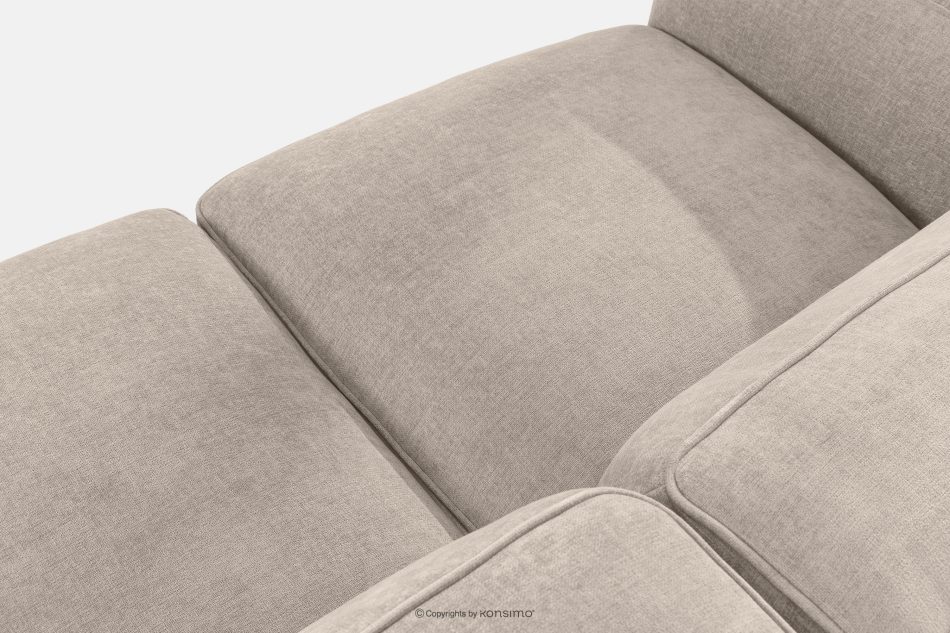 FUBBO Mäkká trojmiestna pohovka z tkanej látky krémový krémová - obrázok 5