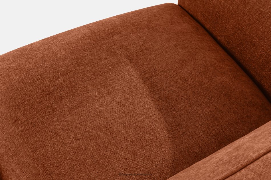 FUBBO Mäkká trojmiestna pohovka z tkanej látky ryšavý červená - obrázok 4