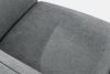 FUBBO Mäkká rohová pohovka z tkanej látky, vľavo sivý sivá - obrázok 5