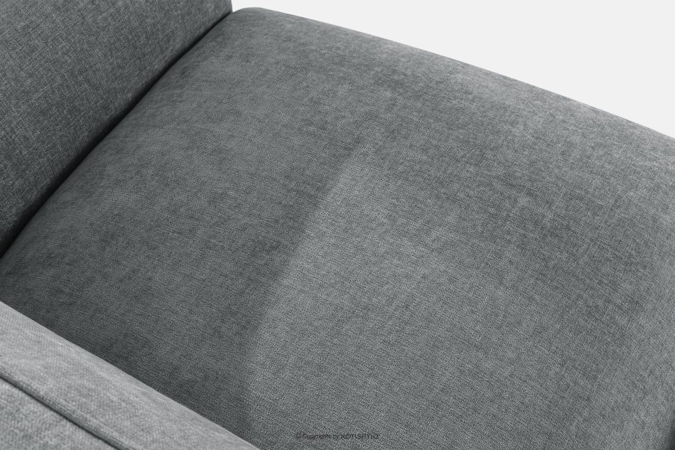 FUBBO Mäkká rohová pohovka z tkanej látky, vľavo sivý sivá - obrázok 4