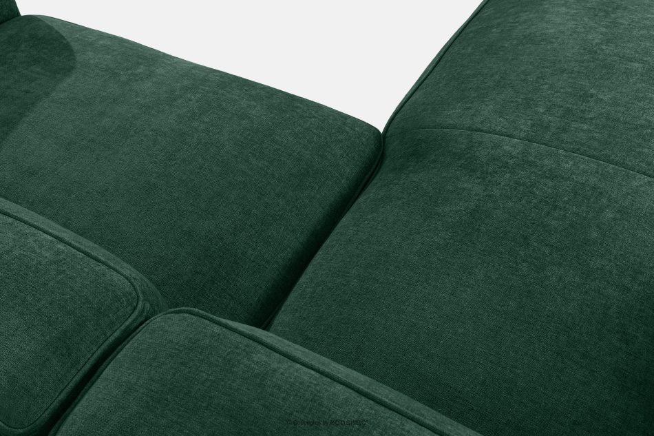 FUBBO Mäkká rohová pohovka z tkanej látky, vľavo tmavo zelená tmavozelená - obrázok 5