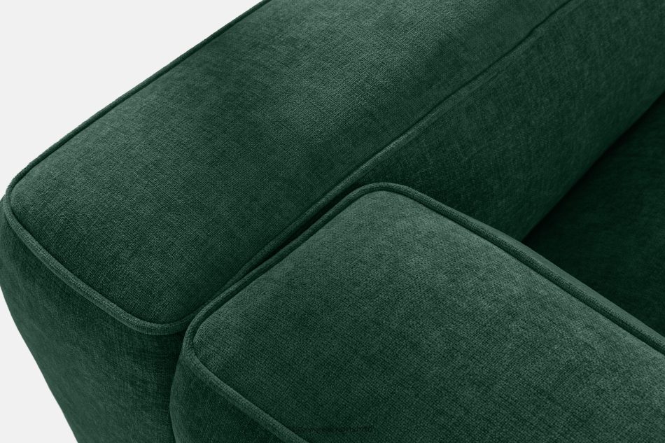 FUBBO Mäkká rohová pohovka z tkanej látky, vľavo tmavo zelená tmavozelená - obrázok 6