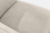 FUBBO Mäkká rohová pohovka z tkanej látky, vľavo ekru ekru - obrázok 5