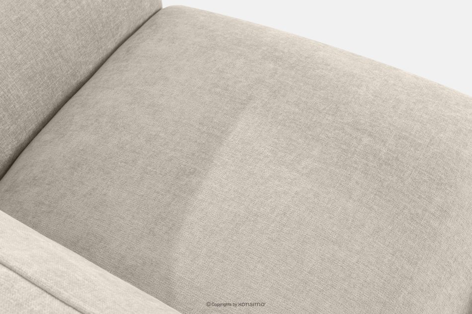 FUBBO Mäkká rohová pohovka z tkanej látky, vľavo ekru ekru - obrázok 4