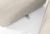 FUBBO Mäkká rohová pohovka z tkanej látky, vľavo ekru ekru - obrázok 9